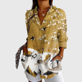 Vibrant Printed Blouse with a Light Feel