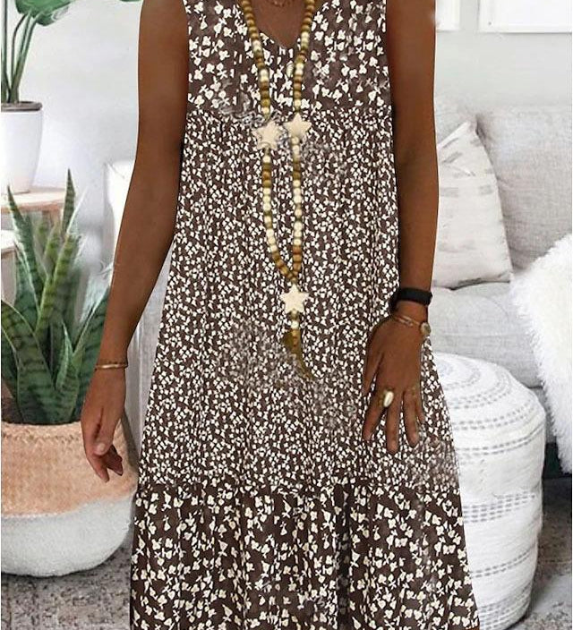 AYLA | V-Neck Sleeveless Dress