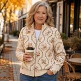 Persephone™ | Elegant Floral Vine Cream Pattern