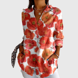 Vibrant Printed Blouse with a Lightweight Design