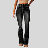 Women's High-Waisted Flare Jeans