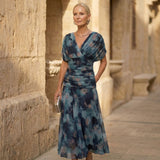 Luna | Chic Blue Evening Dress