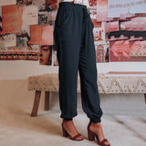 Kaeli – Stylish Joggers with Adjustable Tie