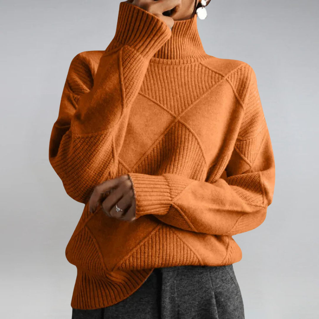 Lauren | Premium High-Neck Cashmere Sweater