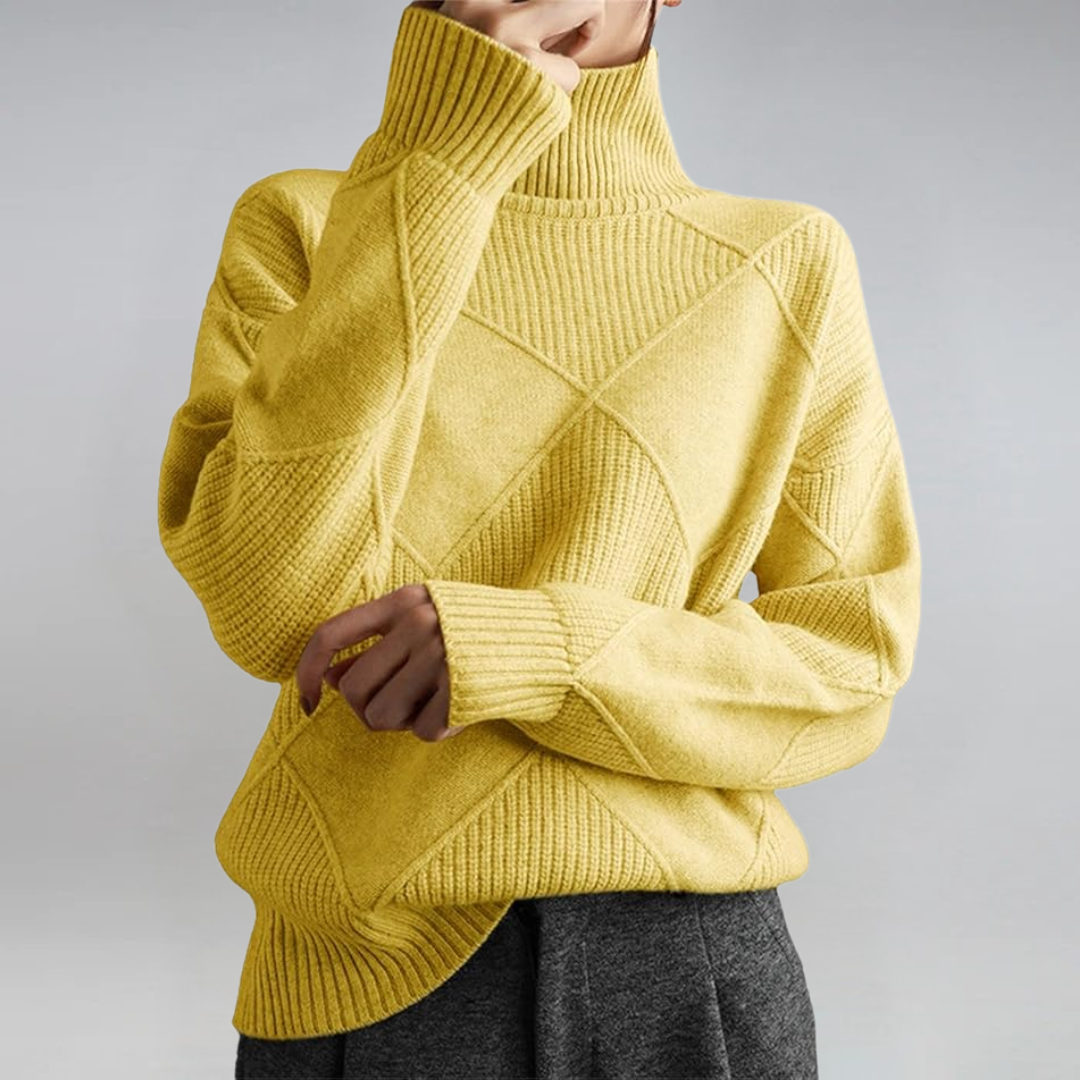 Lauren | Premium High-Neck Cashmere Sweater