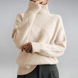 Lauren | Premium High-Neck Cashmere Sweater