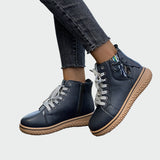 Orthopedic Leather Ankle Boots