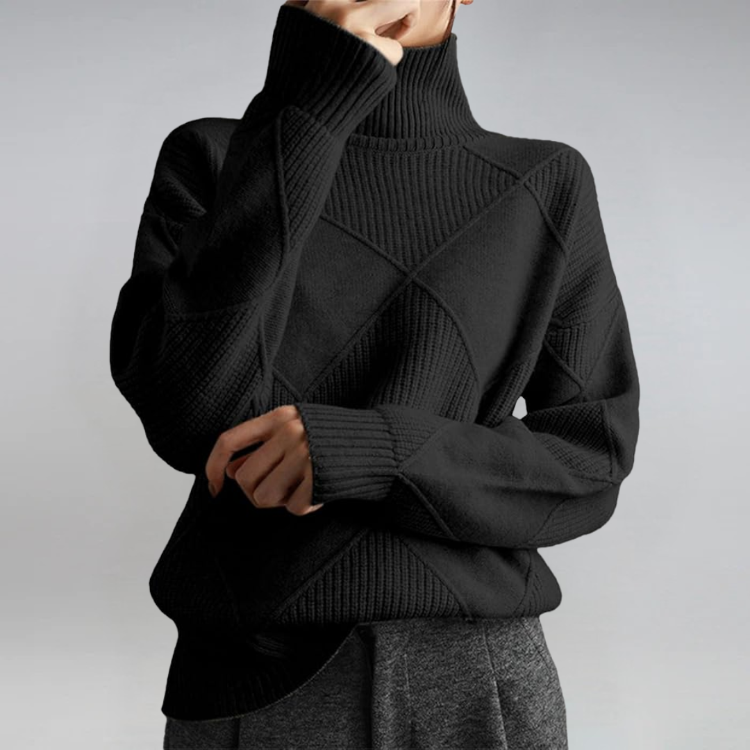 Lauren | Premium High-Neck Cashmere Sweater