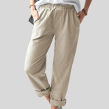 Neria - Soft Textured Trousers