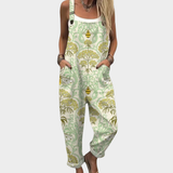 Ana | Relaxed Floral Green Jumpsuit