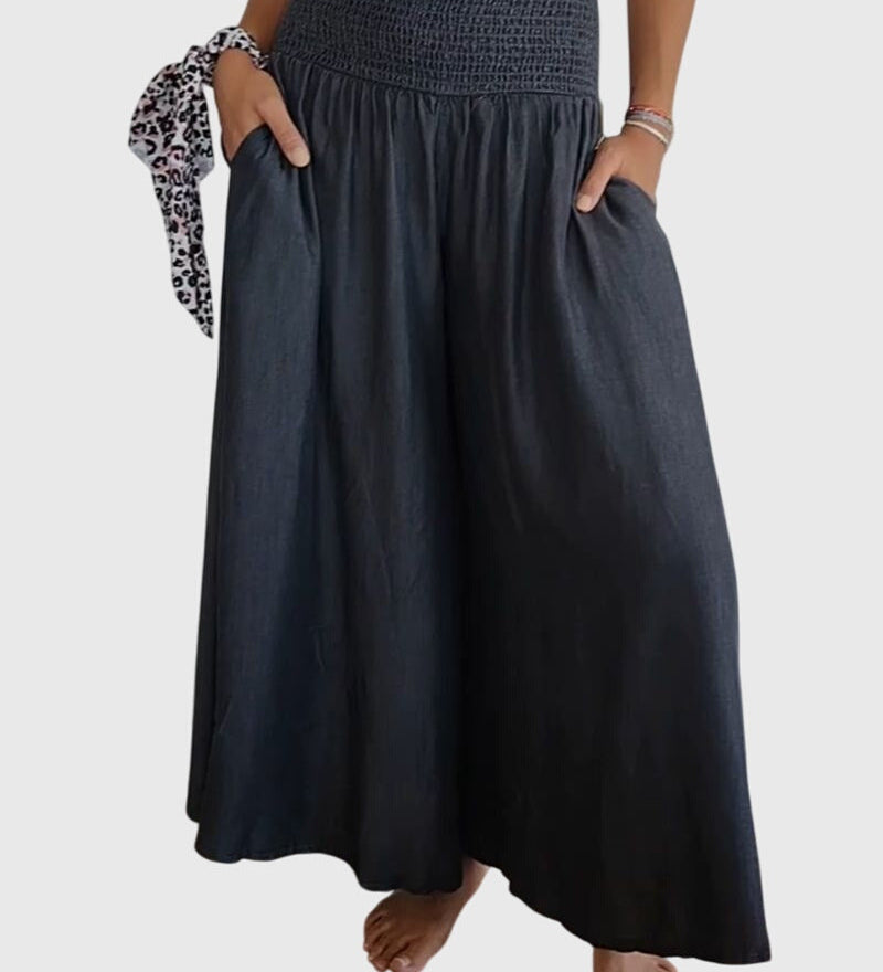 Isabella™ | Relaxed Fit Trousers with Stretchy Waistband