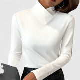 Clair | Sophisticated Stand-Up Collar Jumper