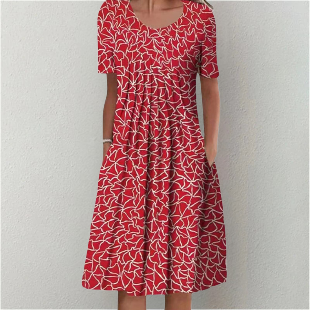 Hailey | Chic Floral Dress with Pockets for Effortless Style