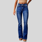 Women's High-Waisted Flare Jeans