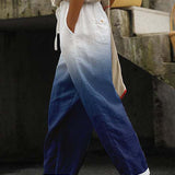Colorful Patterned Flowing Pants for Women