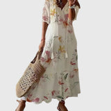 Amalia | Retro Bohemian Maxi Dress for Summer
