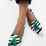 Riane™ | Green Zebra Slip-On Shoes