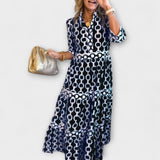 JULIANA | Chain Pattern Midi Dress