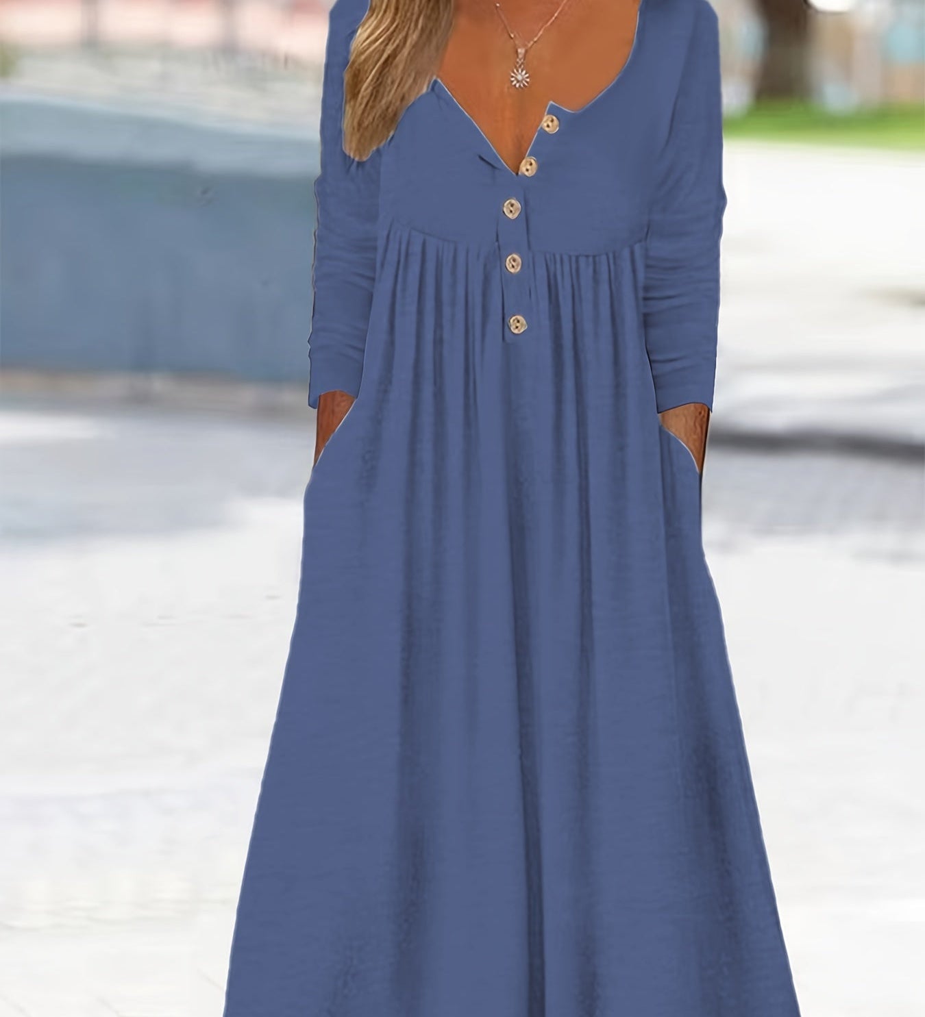 ZARA | Front Button Midi Dress