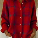Brittany | Button-Up Soft Check Shirt