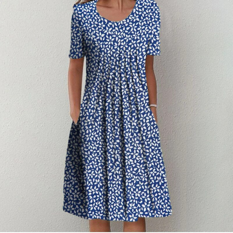 Hailey | Chic Floral Dress with Pockets for Effortless Style