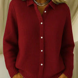 Katrina | Textured Button-Up Knitted Gilet