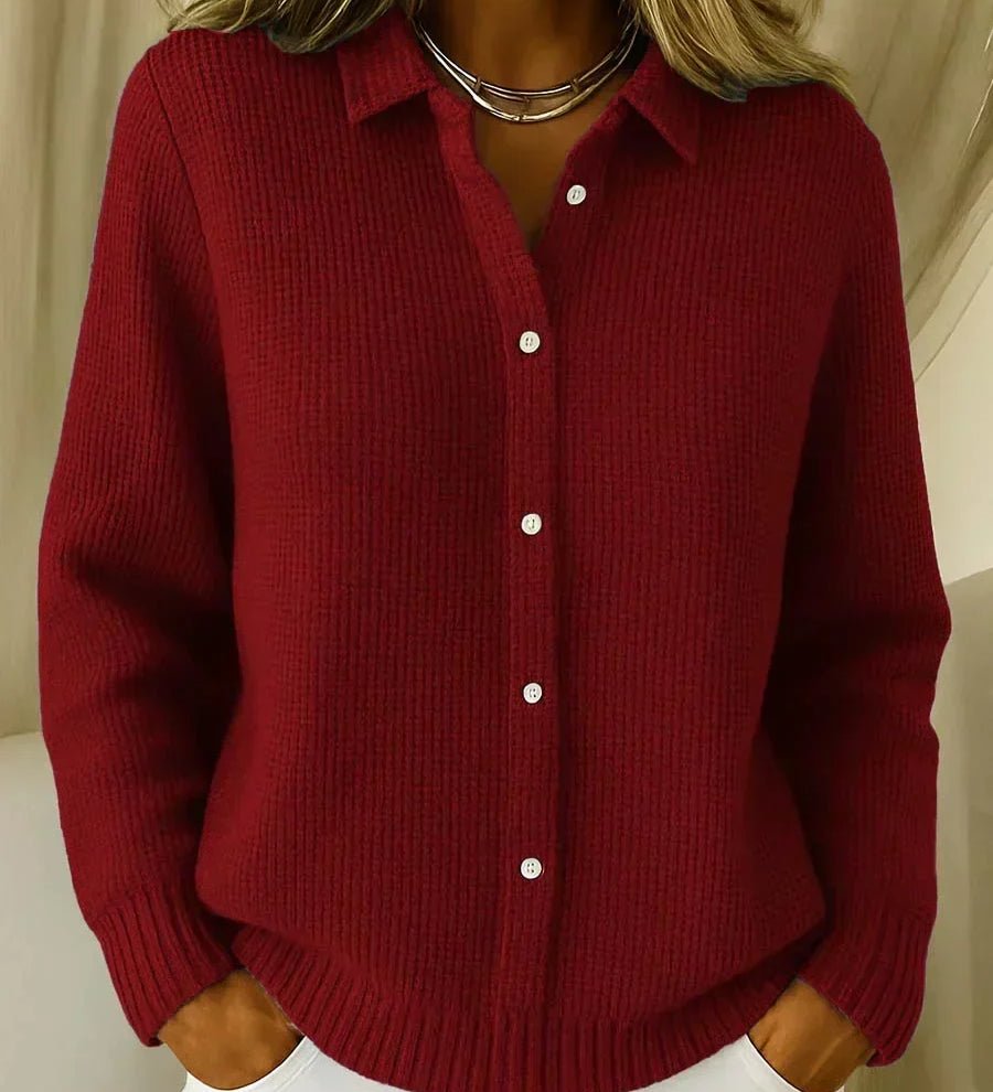 Katrina | Textured Button-Up Knitted Gilet