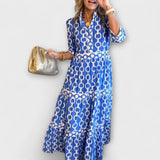 JULIANA | Chain Pattern Midi Dress