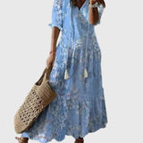 Amalia | Retro Bohemian Maxi Dress for Summer