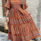 Joraine - Elegant Ethnic Flow Dress