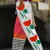 Colorful Patterned Flowing Pants for Women