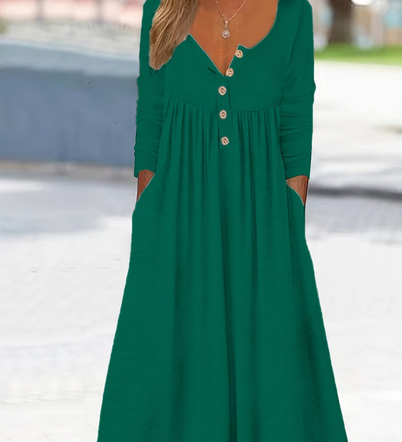 ZARA | Front Button Midi Dress
