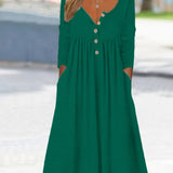 ZARA | Front Button Midi Dress