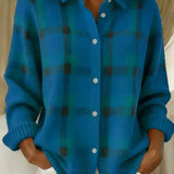 Kelsey | Plaid Knit Sweater
