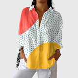 Vibrant Floral Print Blouse