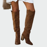 Leather Knee-High Orthopedic Boots