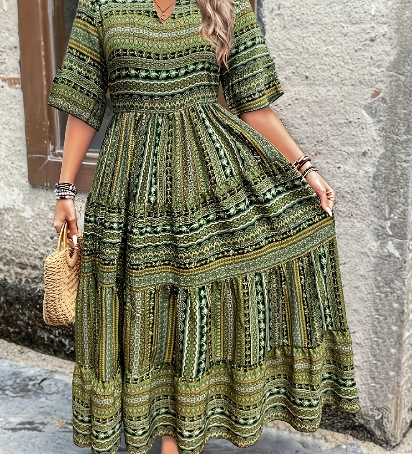 Joraine - Elegant Ethnic Flow Dress