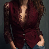 Teresa - Sheer-Sleeved Blazer