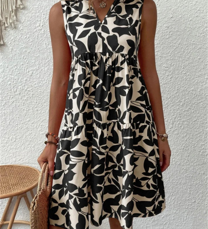 TASHA | Flowing Bloom Midi Dress