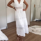 Circe - V-Neck Lace Camisole Dress