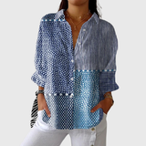 Vibrant Printed Blouse with a Lightweight Design