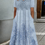 INDIGO | Chic Floral Midi Dress
