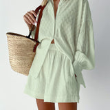 Elizabeth - Blouse and Lightweight Shorts Ensemble