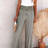 Riana - Relaxed Fit High-Waisted Trousers
