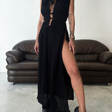 Zolla - Split-Detail Textured Dress