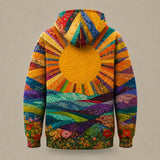 Ryleth | Y2K Sunburst Graphic Hoodie
