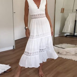Circe - V-Neck Lace Camisole Dress