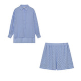 Elizabeth - Blouse and Lightweight Shorts Ensemble