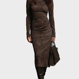 Amber - Long Sleeve Midi Dress