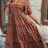 Joraine - Elegant Ethnic Flow Dress
